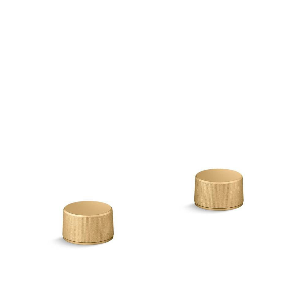 Components  Deck-mount bath faucet handles with Oyl design