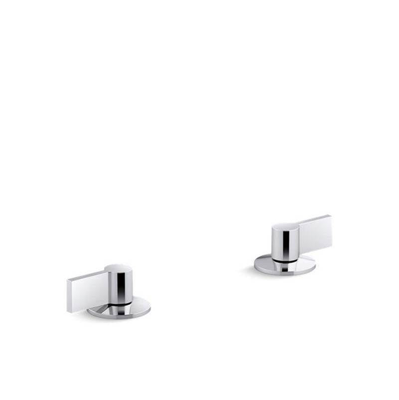 Components  Deck-mount bath faucet handles with Lever design