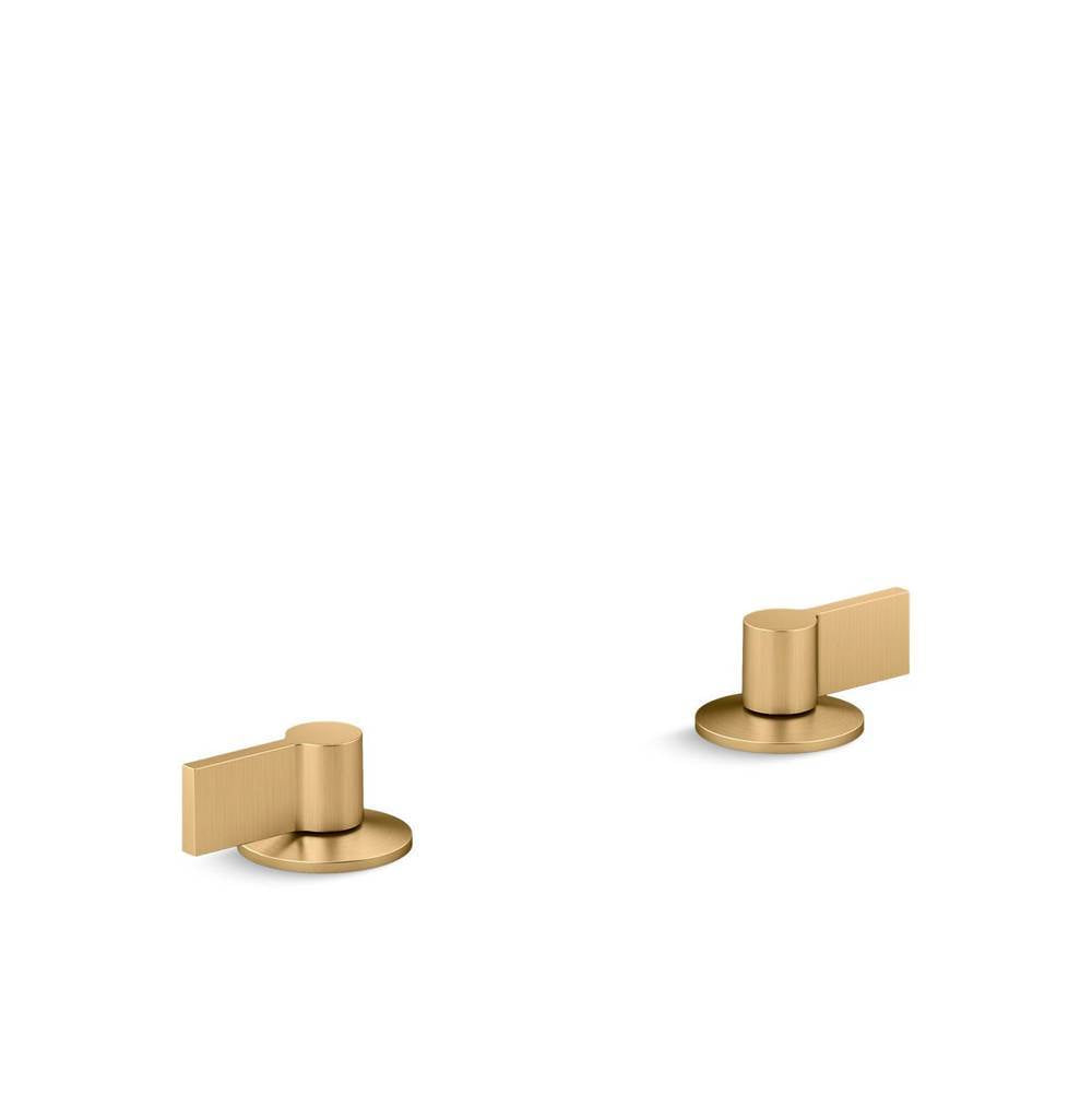 Components  Deck-mount bath faucet handles with Lever design