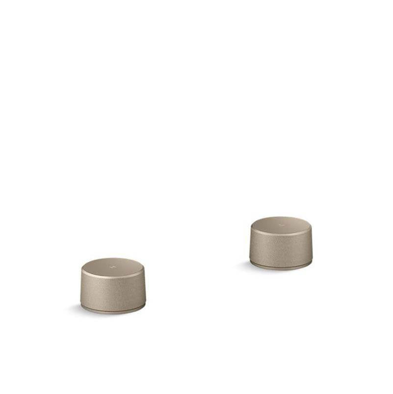 Components  Deck-mount bath faucet handles with Oyl design