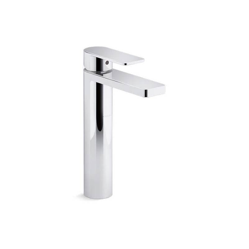 Parallel  Tall single-handle bathroom sink faucet, 0.5 gpm