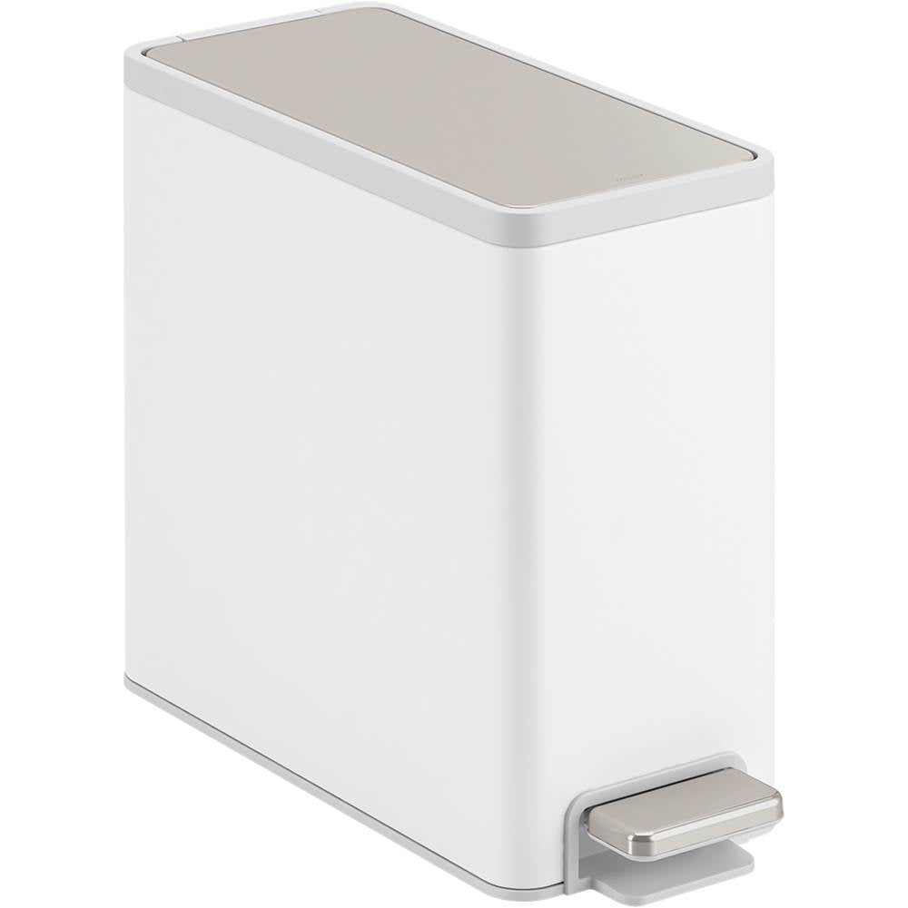 2.5-gallon slim step trash can