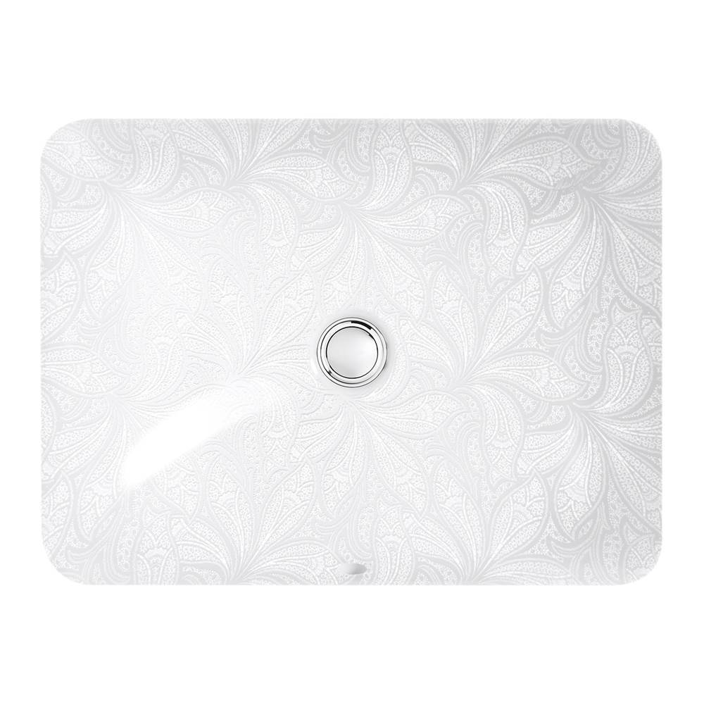 Sartorial Paisley Caxton  20" rectangular undermount bathroom sink