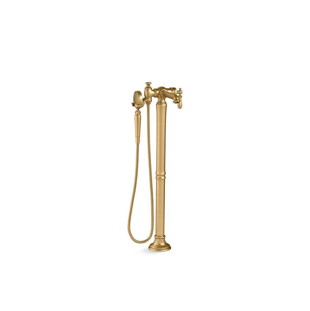 Artifacts  Floor-mount bath filler trim with handshower