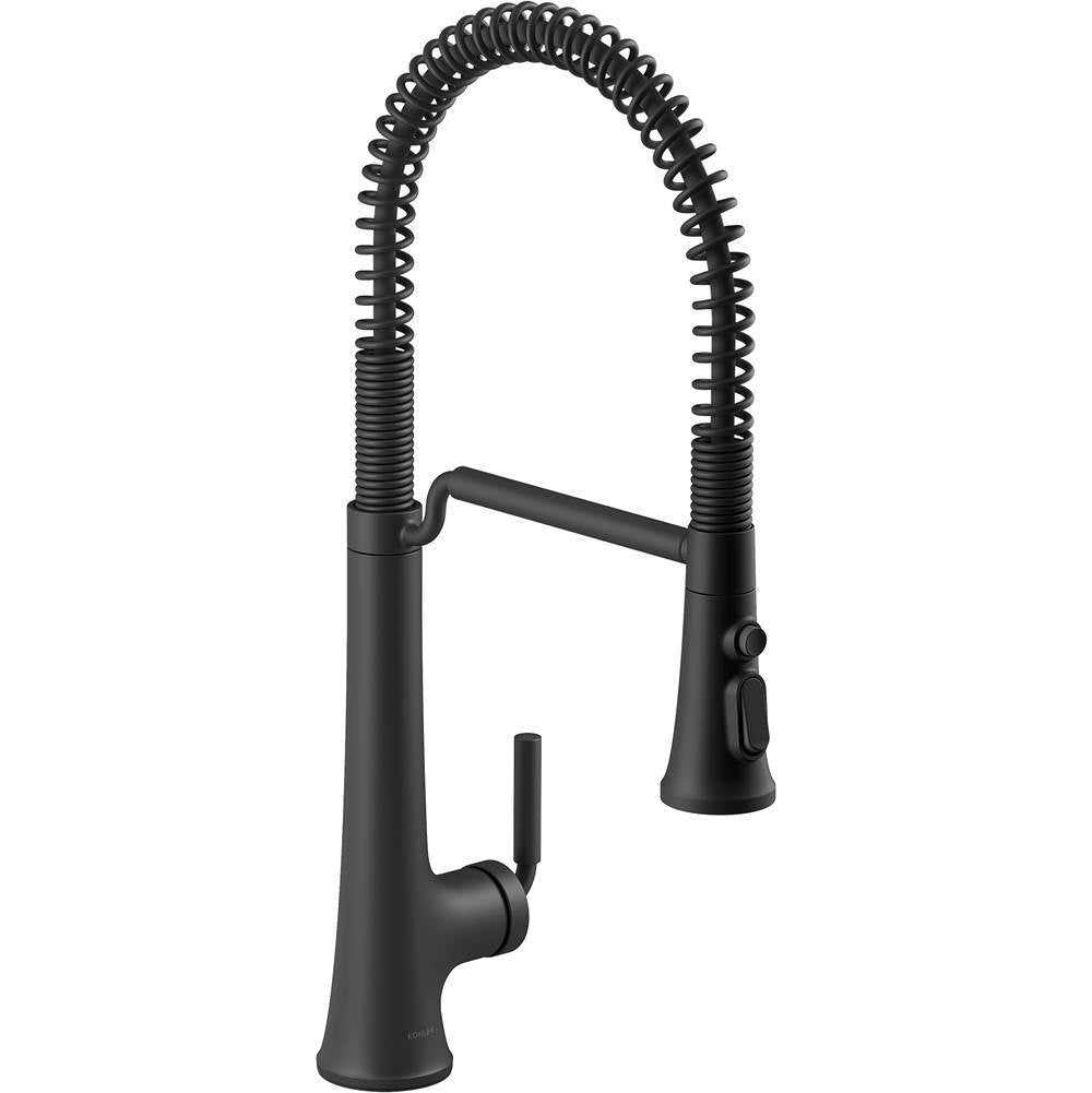 Tone  Semi-professional pull-down kitchen sink faucet with three-function sprayhead