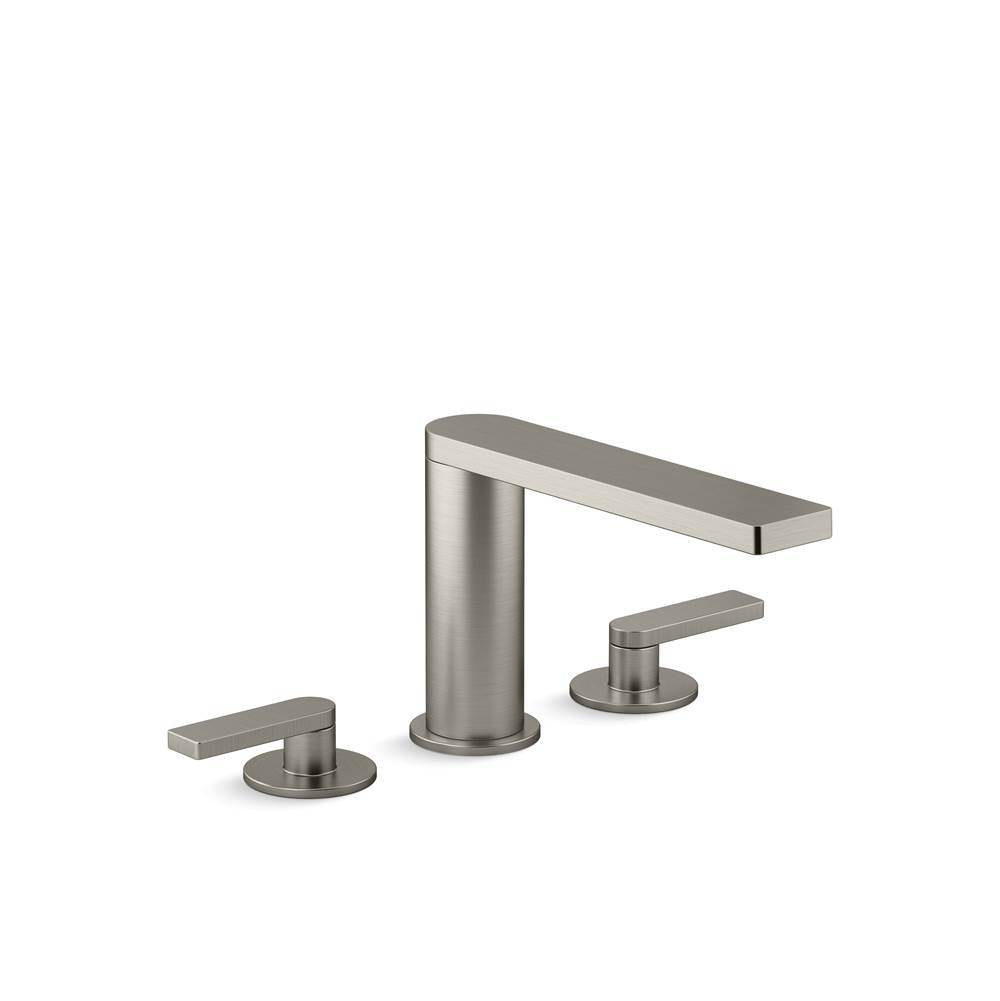 Composed  Deck-mount bath faucet with lever handles
