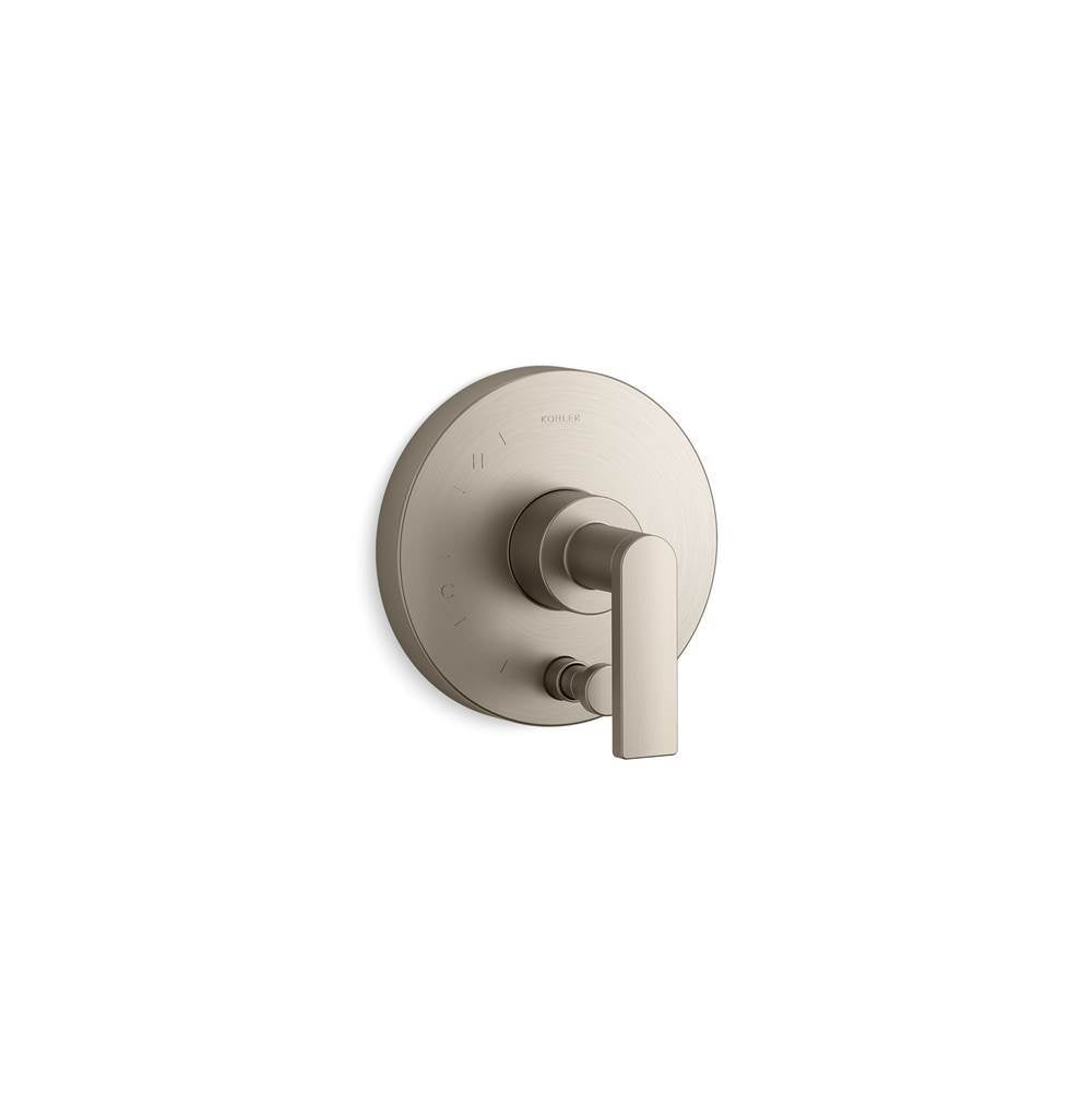 Composed  Rite-Temp  valve trim with push-button diverter and lever handle