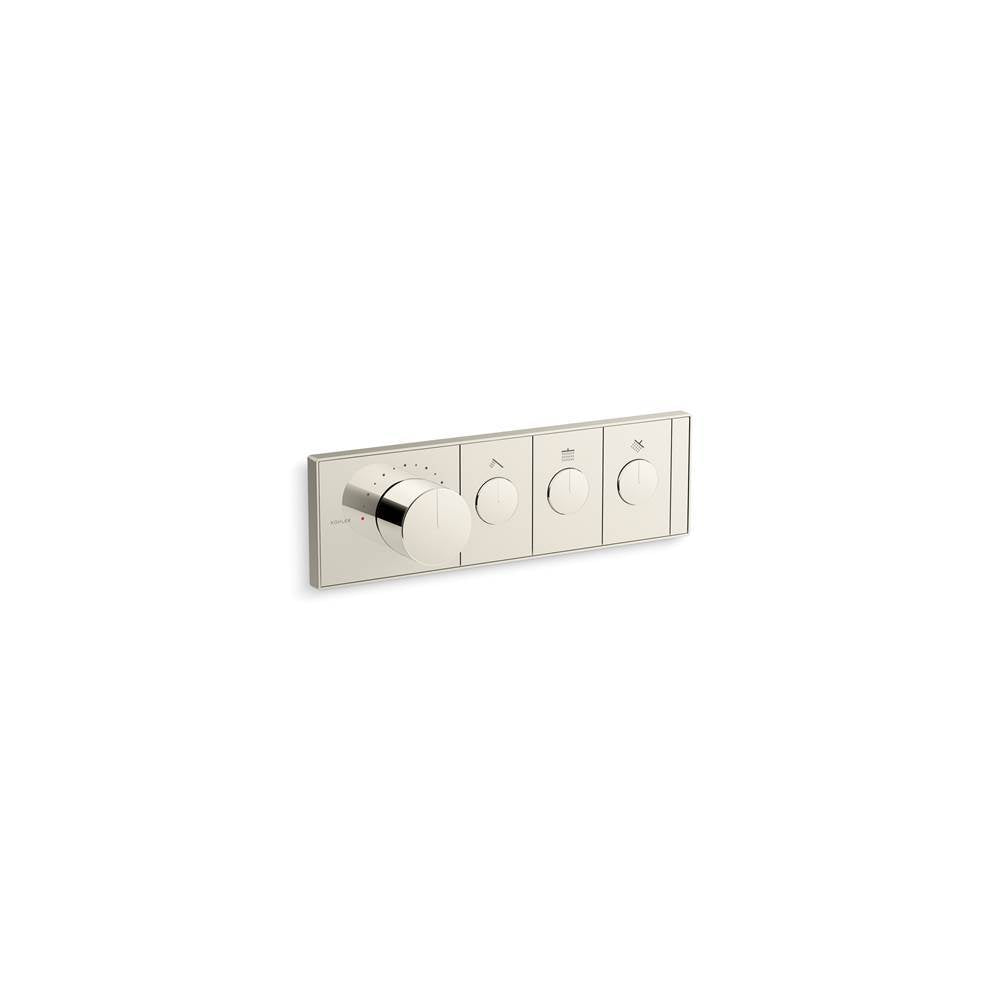 Anthem  Three-outlet recessed mechanical thermostatic valve control
