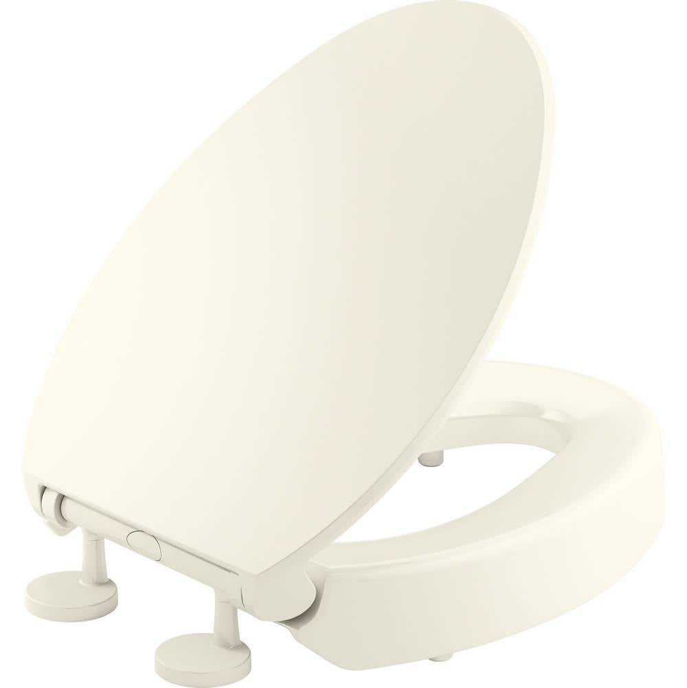 Hyten  Elevated Quiet-Close elongated toilet seat