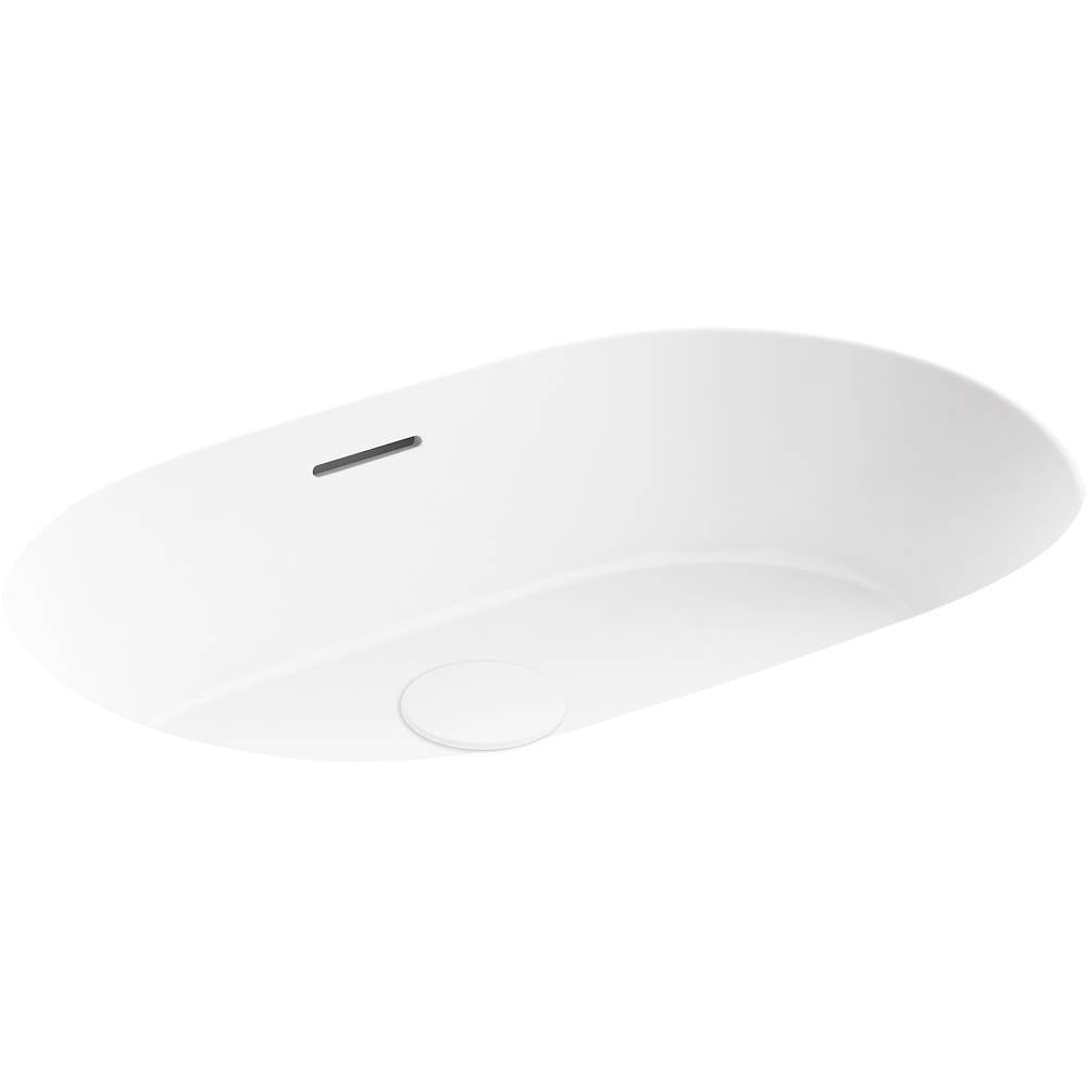 Brazn  24-1/4" oval undermount bathroom sink