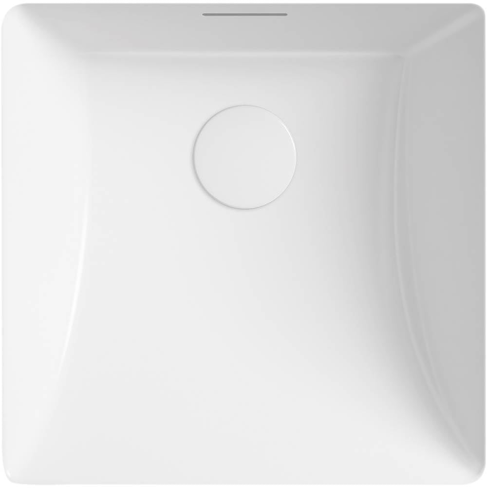 Brazn  16-1/4" square undermount bathroom sink