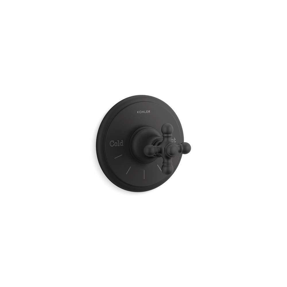Artifacts  MasterShower  temperature control valve trim with cross handle