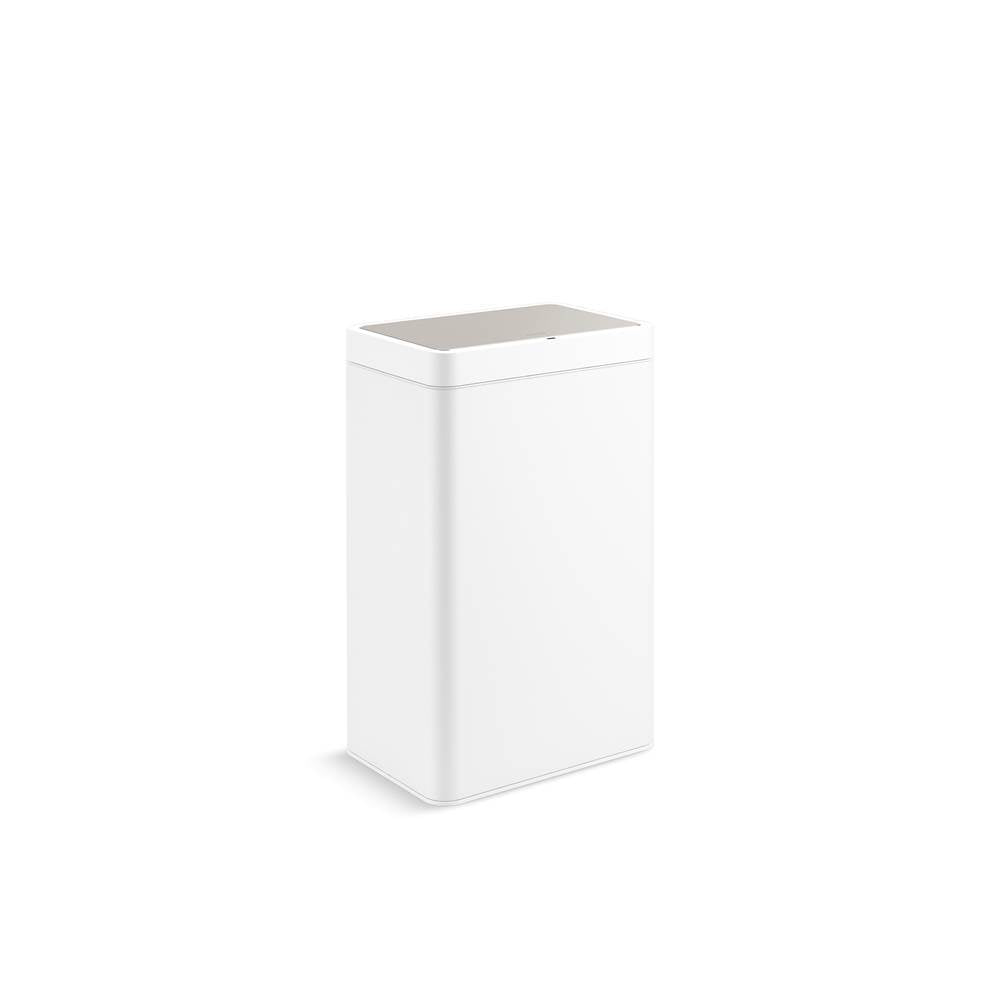 13-gallon touchless stainless steel trash can