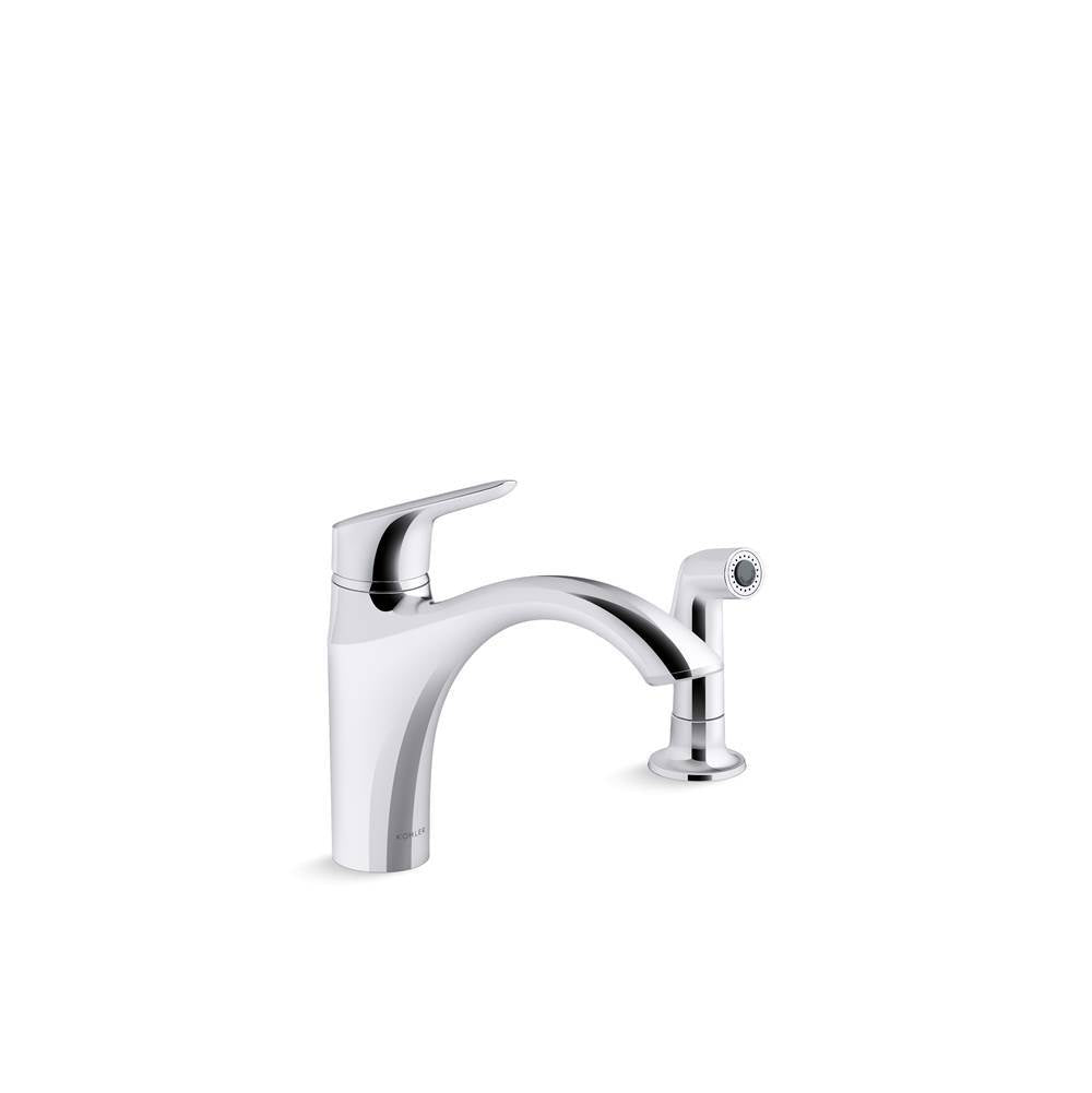 Rival  Single-handle kitchen sink faucet with side sprayer