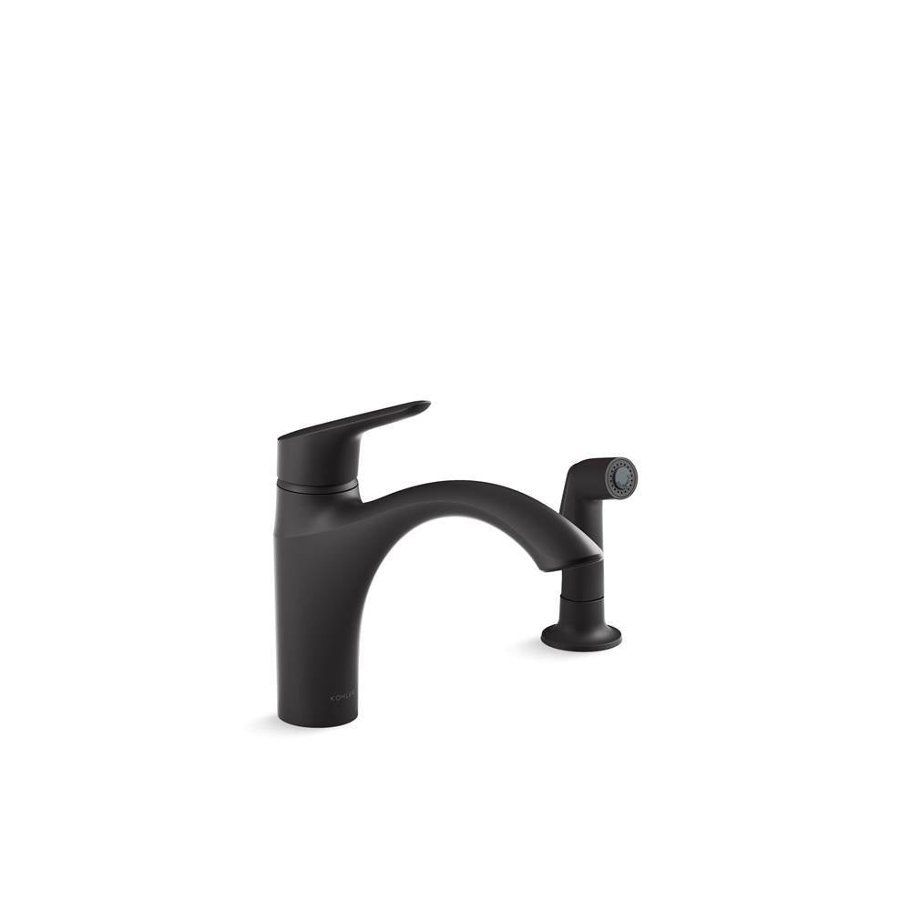 Rival  Single-handle kitchen sink faucet with side sprayer