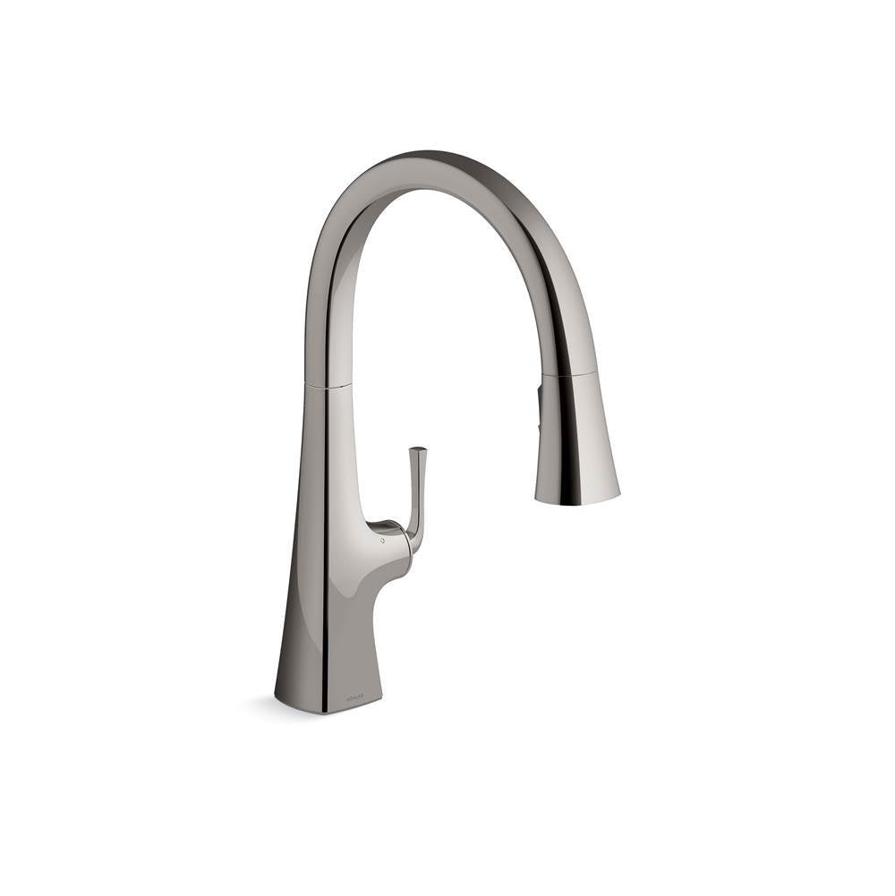 Graze  Touchless pull-down kitchen sink faucet with KOHLER  Konnect and three-function sprayhead
