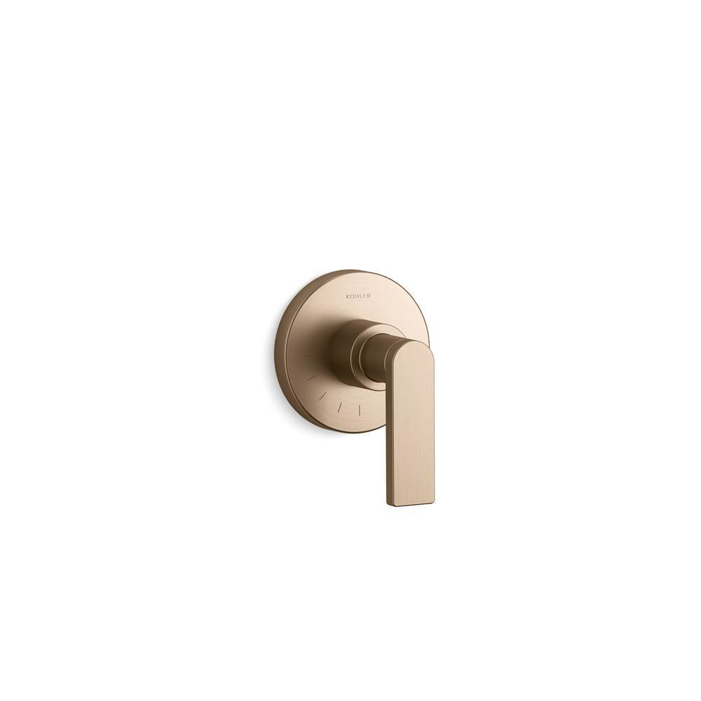 Composed  MasterShower  volume control valve trim with lever handle
