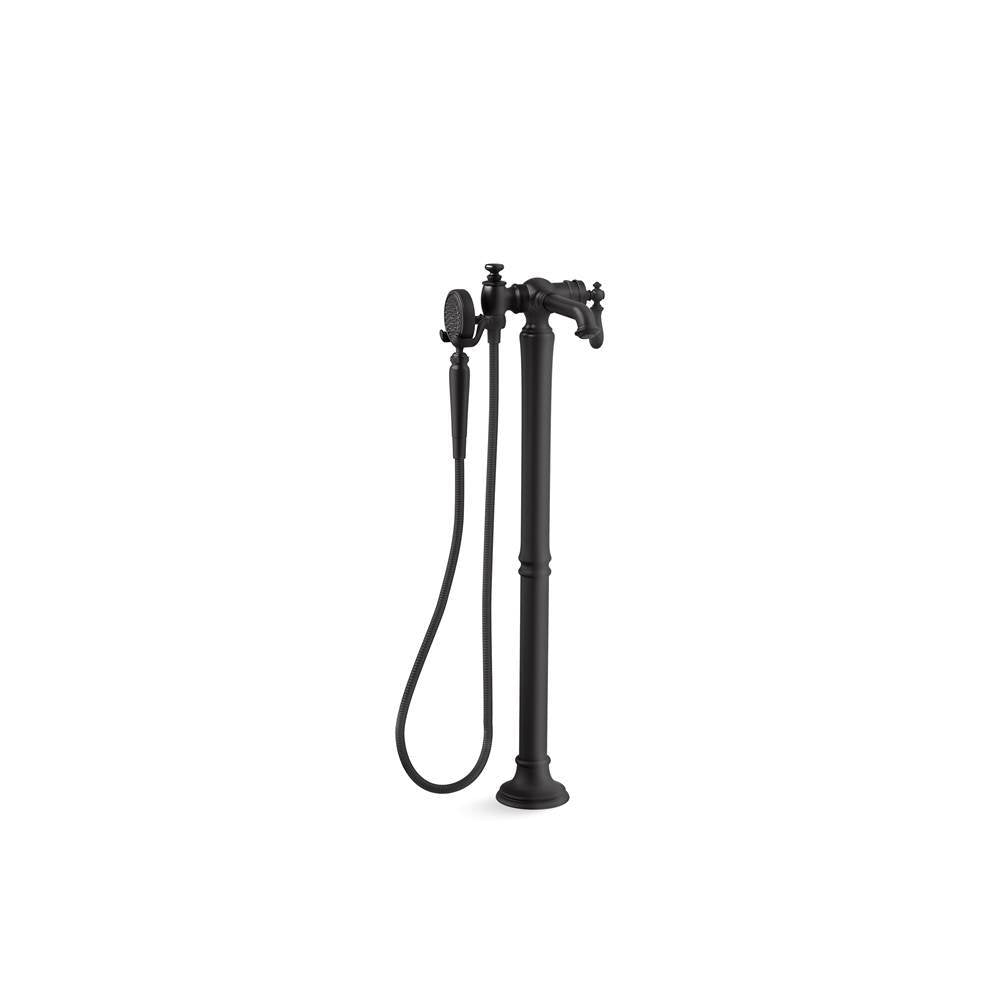 Artifacts  Floor-mount bath filler trim with handshower
