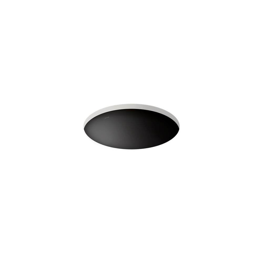 Caxton  16-1/8" round undermount bathroom sink, no overflow