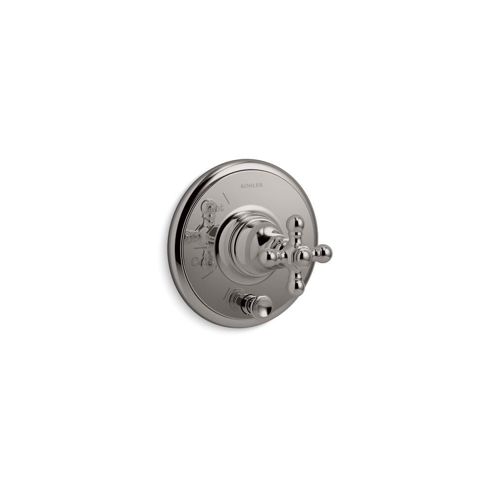 Artifacts  Rite-Temp  valve trim with push-button diverter and cross handle