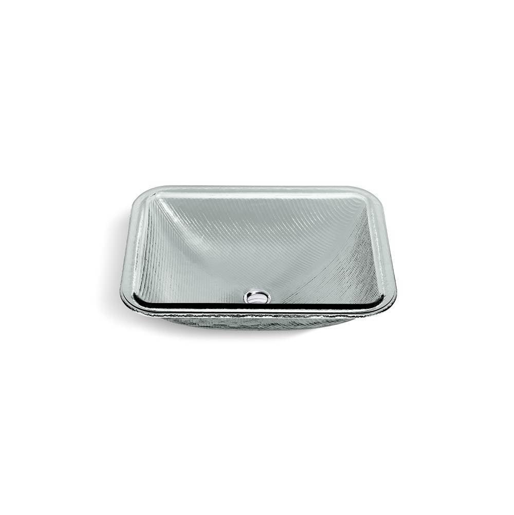 Yepsen  20" rectangular undermount bathroom sink, no overflow