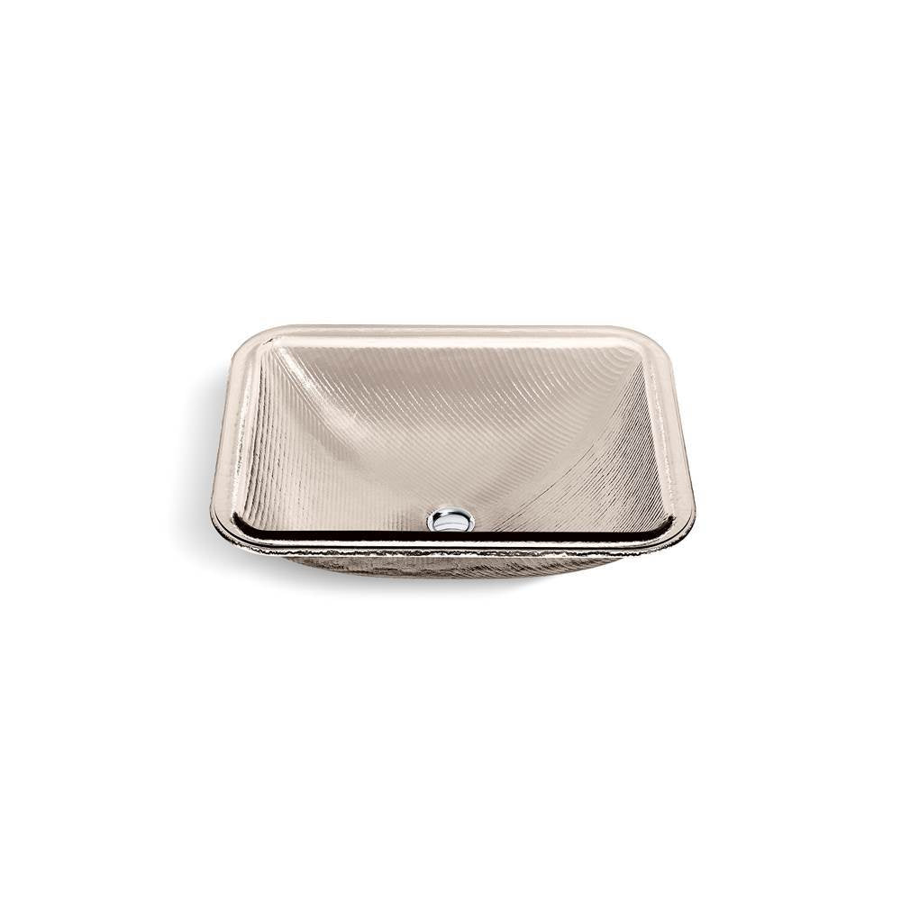 Yepsen  20" rectangular undermount bathroom sink, no overflow