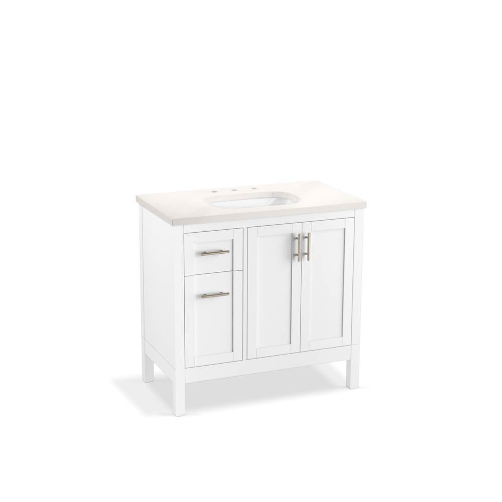 Hadron 36" bathroom vanity cabinet with sink and quartz top