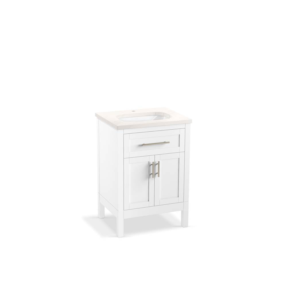 Hadron 24" bathroom vanity cabinet with sink and quartz top