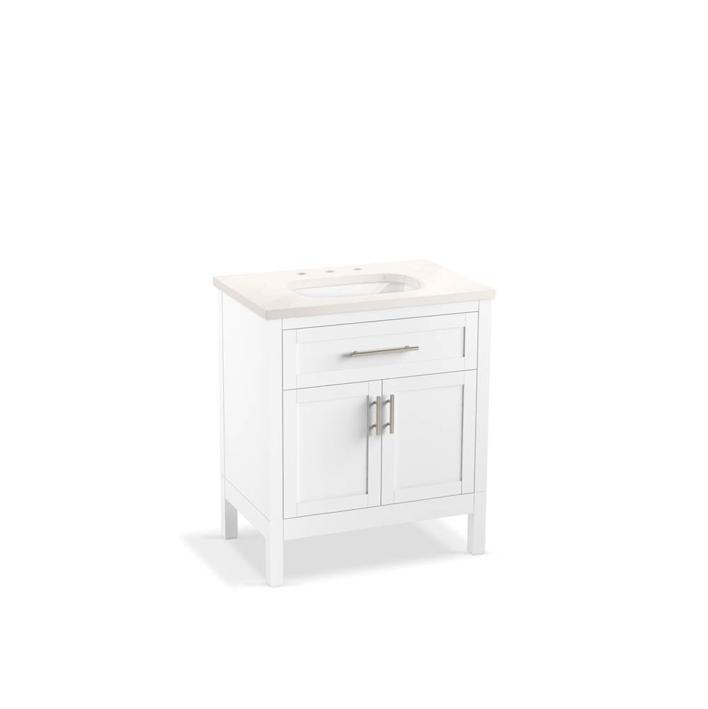 Hadron 30" bathroom vanity cabinet with sink and quartz top