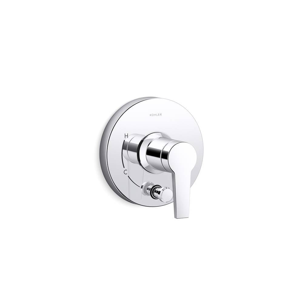 Pitch  Rite-Temp  valve trim with push-button diverter