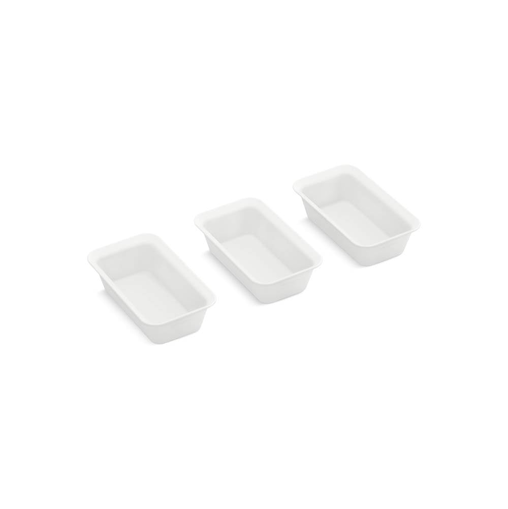 Three-piece workstation prep bowl set