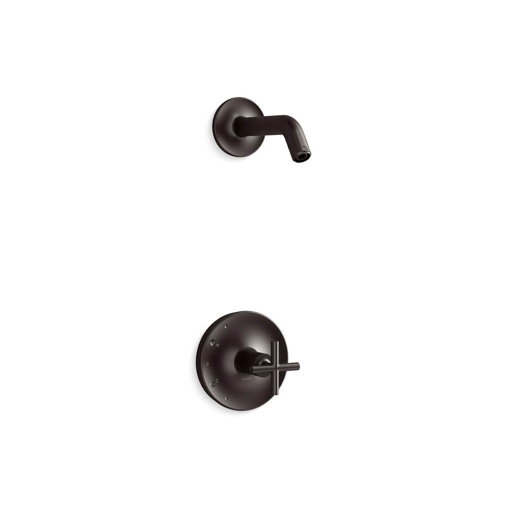 Purist  Rite-Temp  Shower Trim Kit With Cross Handle Without Showerhead