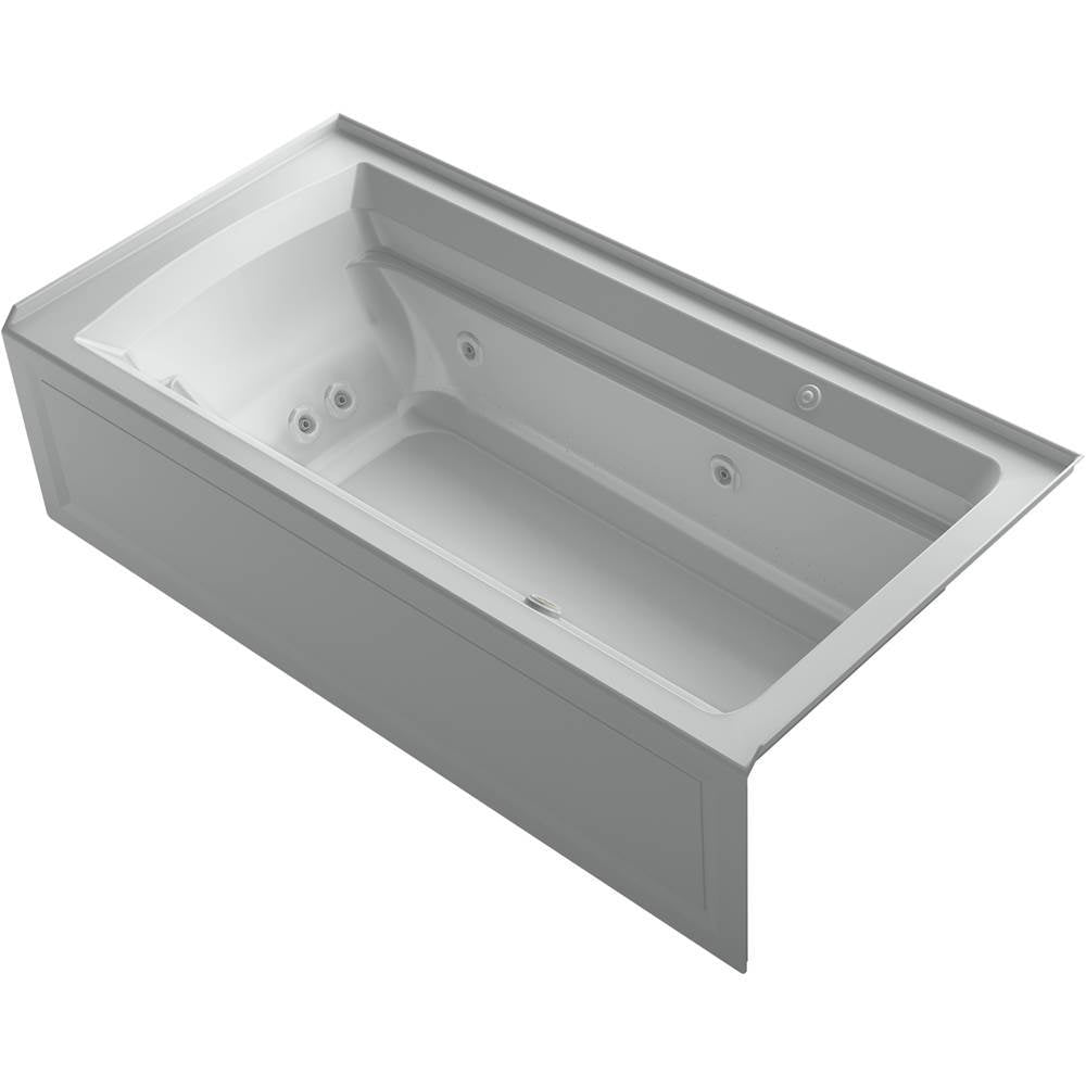Archer  72" x 36" alcove Heated BubbleMassage air bath and whirlpool, right drain