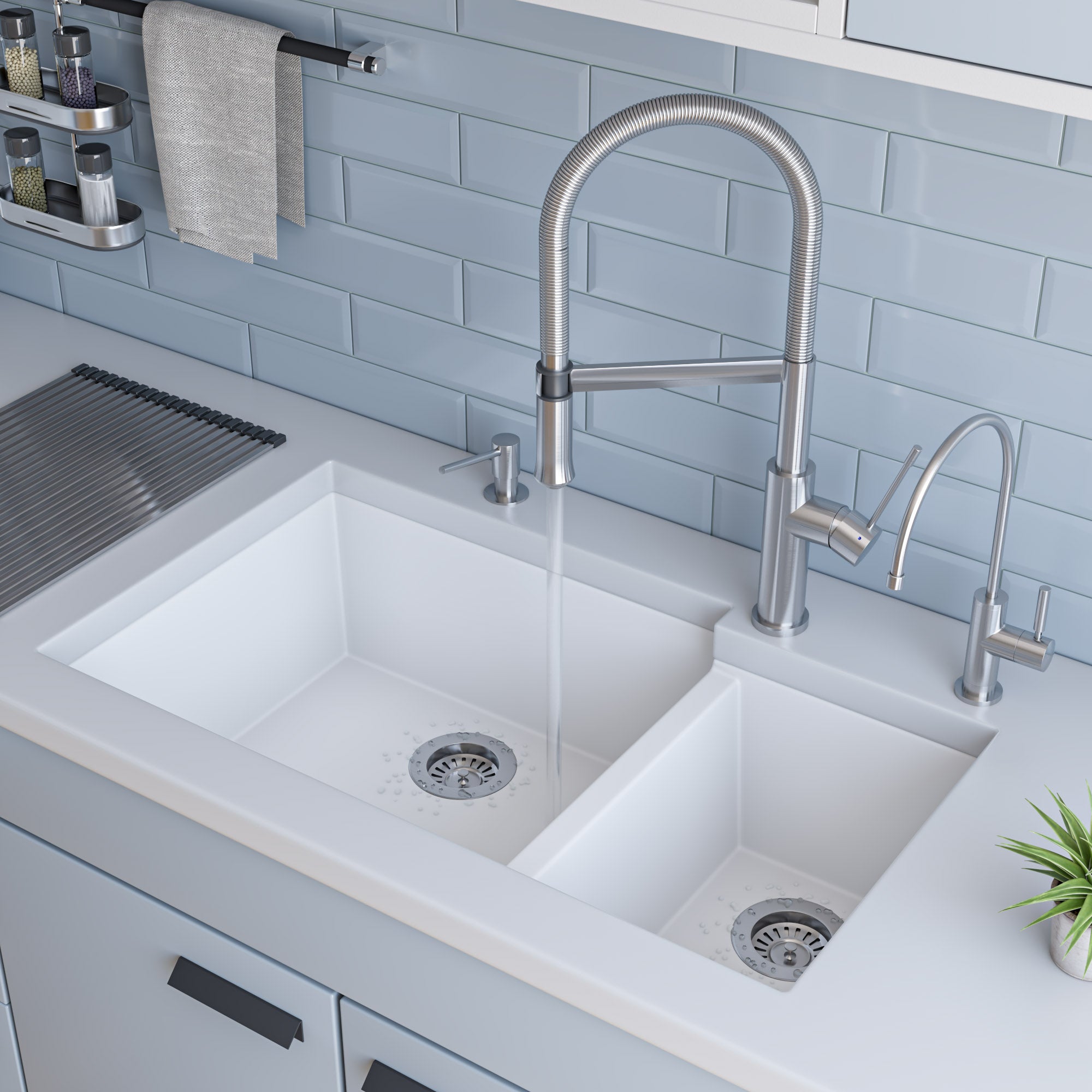 Bowl Undermount Granite Composite Kitchen Sink