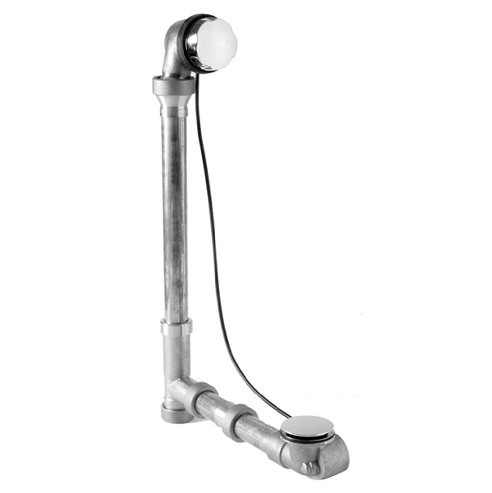 Brass Body Cable Operated Bath Waste and Overflow Drain with Patented Flexible Overflow Neck for 27" Tub