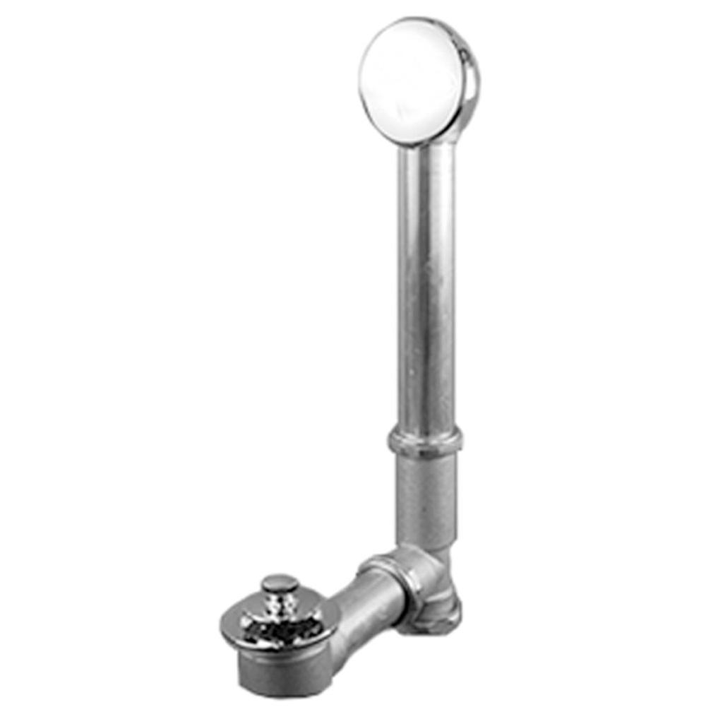 Deluxe Lift and Turn Style Bath Waste and Overflow Drain (Brass Body) - For Center Drain Tubs