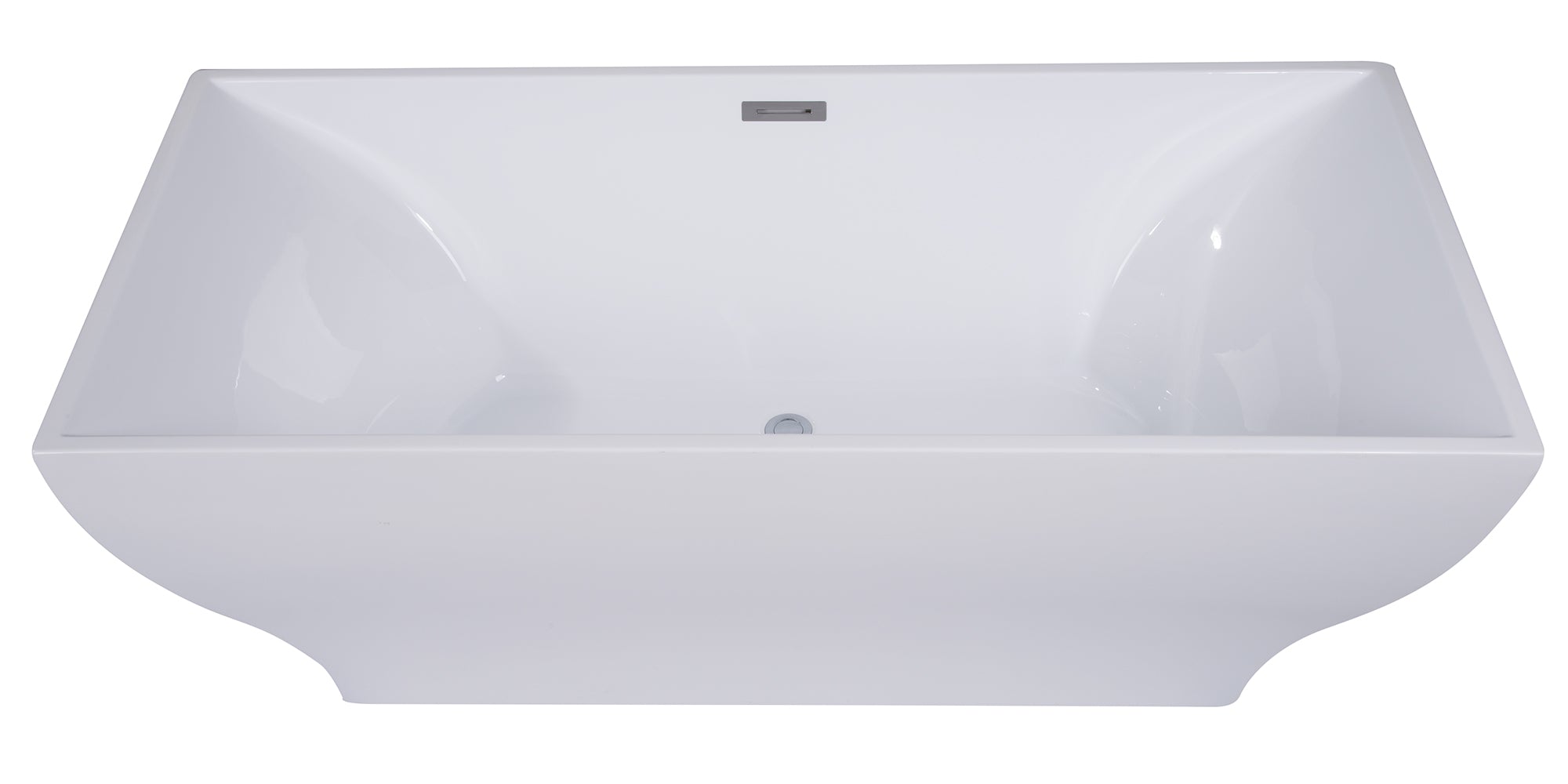 Rectangular Acrylic Free Standing Soaking Bathtub