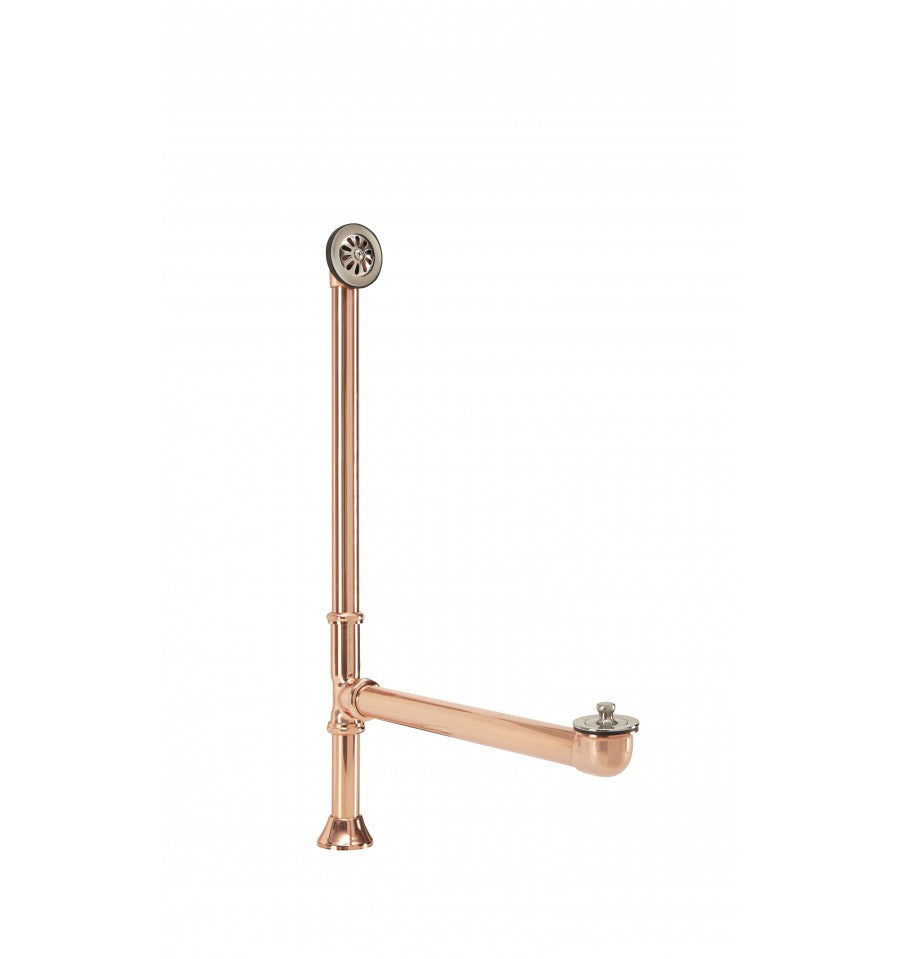 Thompson Traders TDBTWO-TTPC Tub drain & overflow kit Bath Tub Drain in Rose Gold & Nickel (designed to match the Coba)