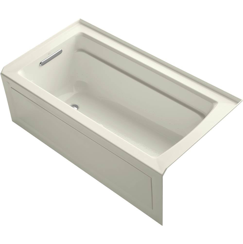 Archer  60" x 32" alcove Heated BubbleMassage air bath, left drain