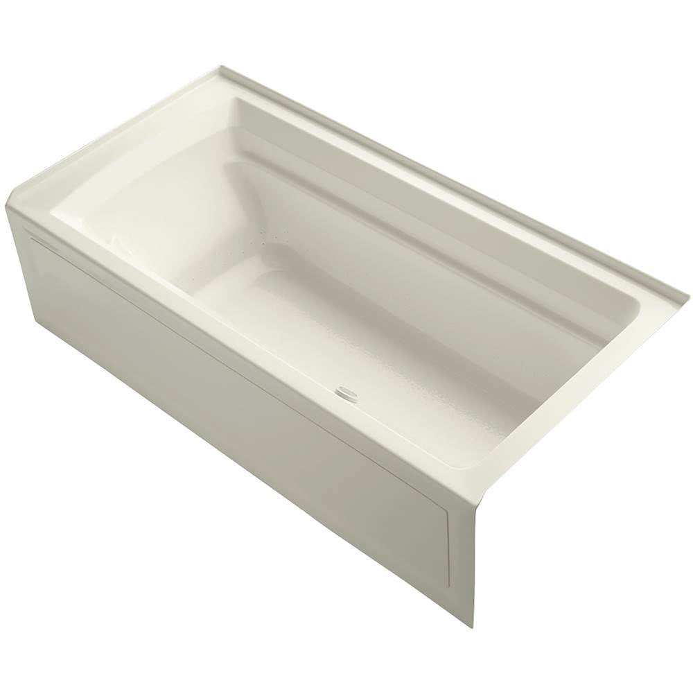 Archer  72" x 36" alcove Heated BubbleMassage air bath with Bask  heated surface, right drain