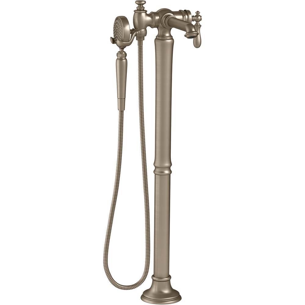 Artifacts  Floor-mount bath filler trim with handshower