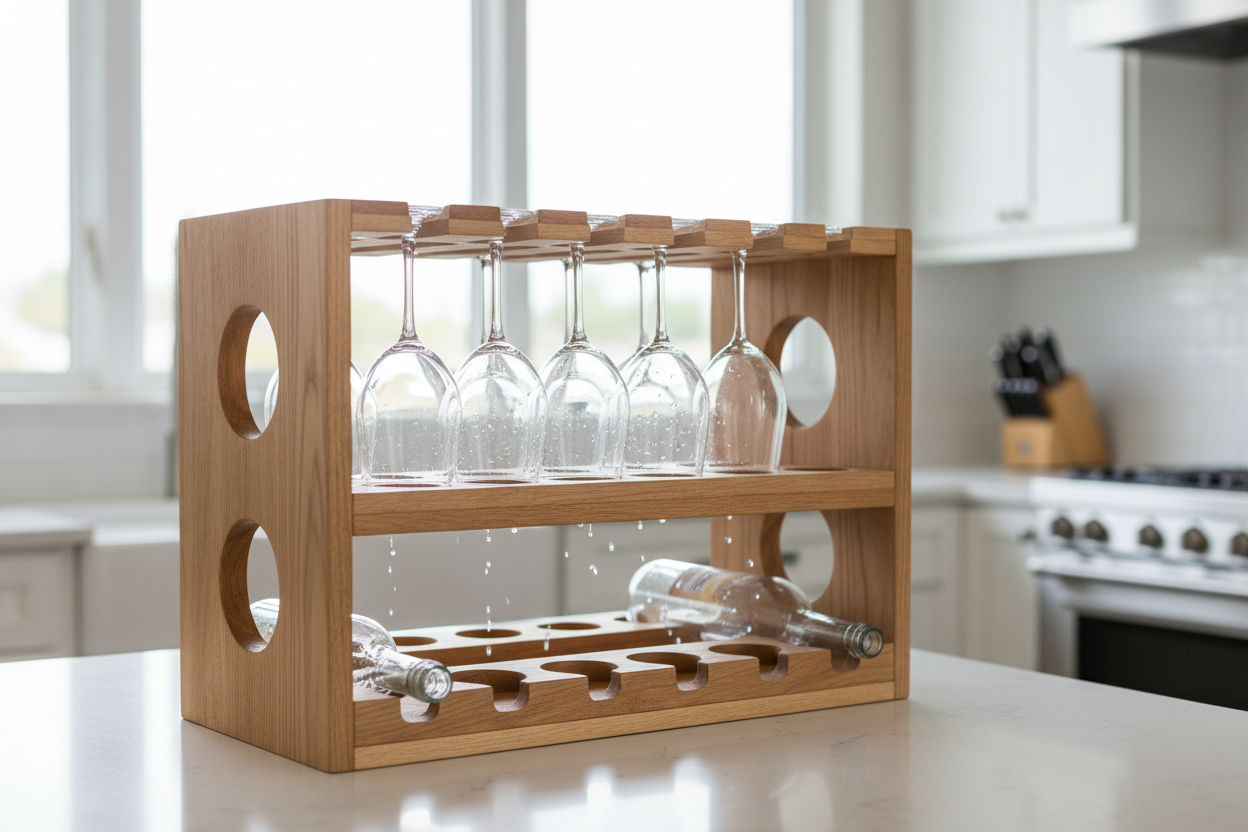 drying wine rack