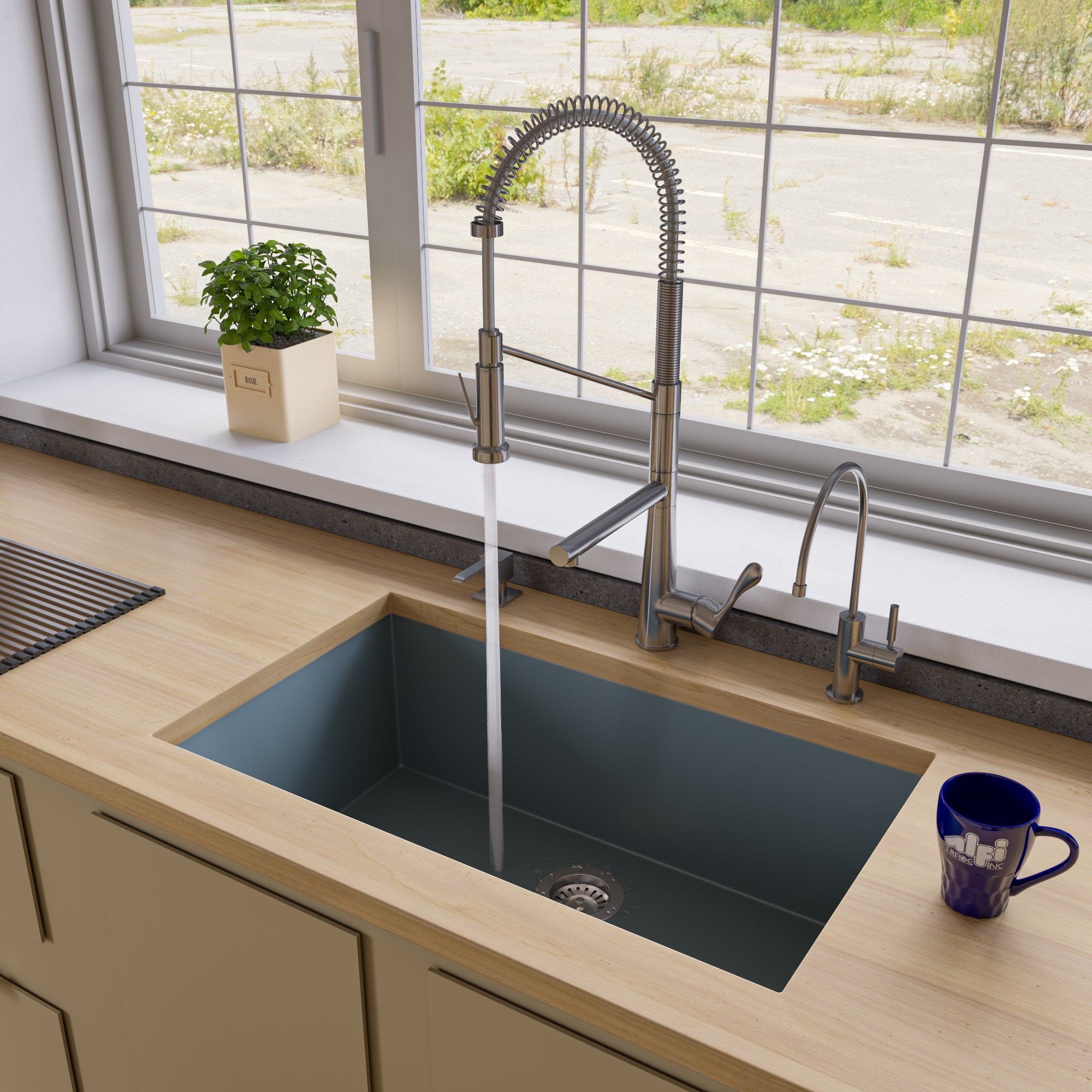 Bowl Undermount Granite Composite Kitchen Sink
