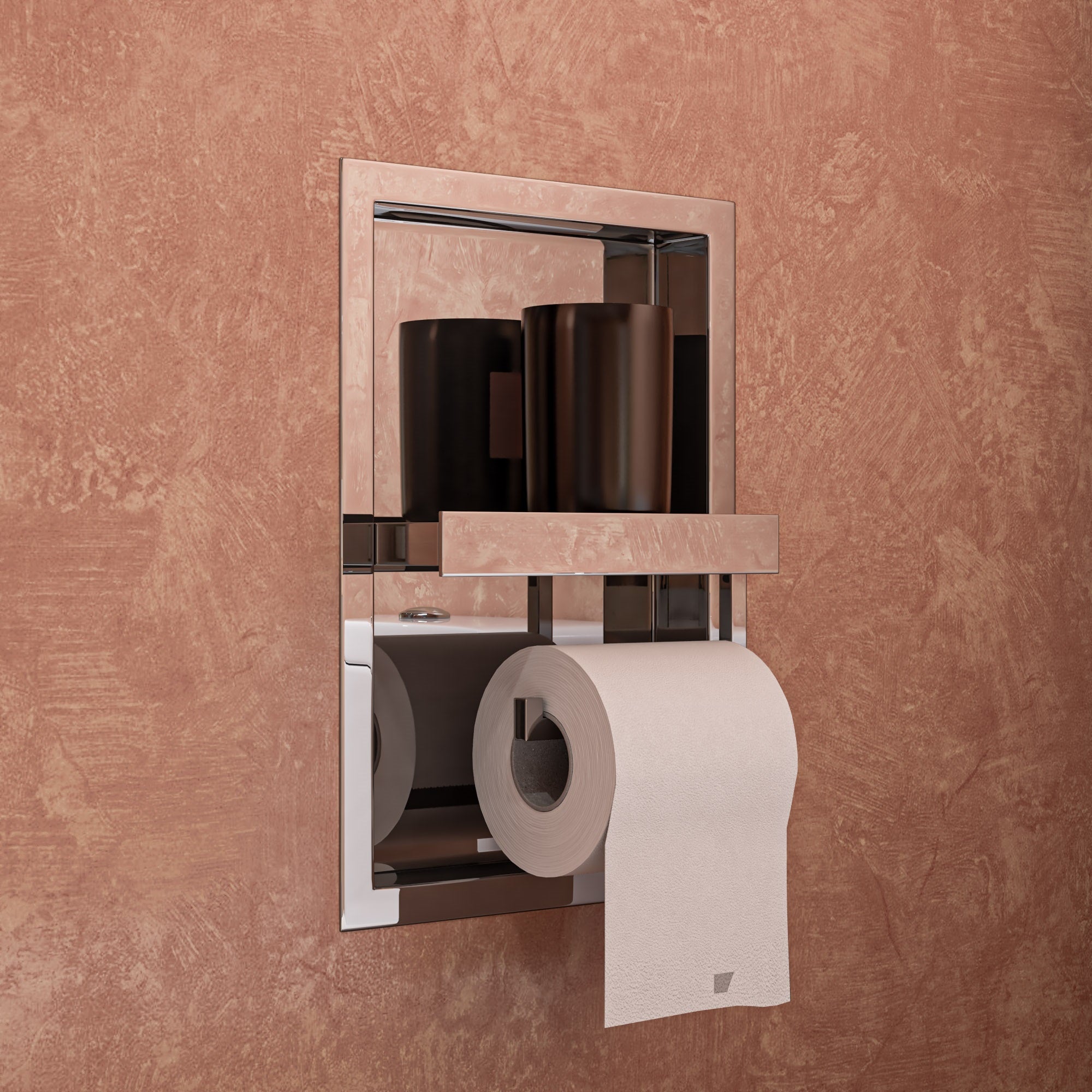 Recessed Toilet Paper Holder Niche