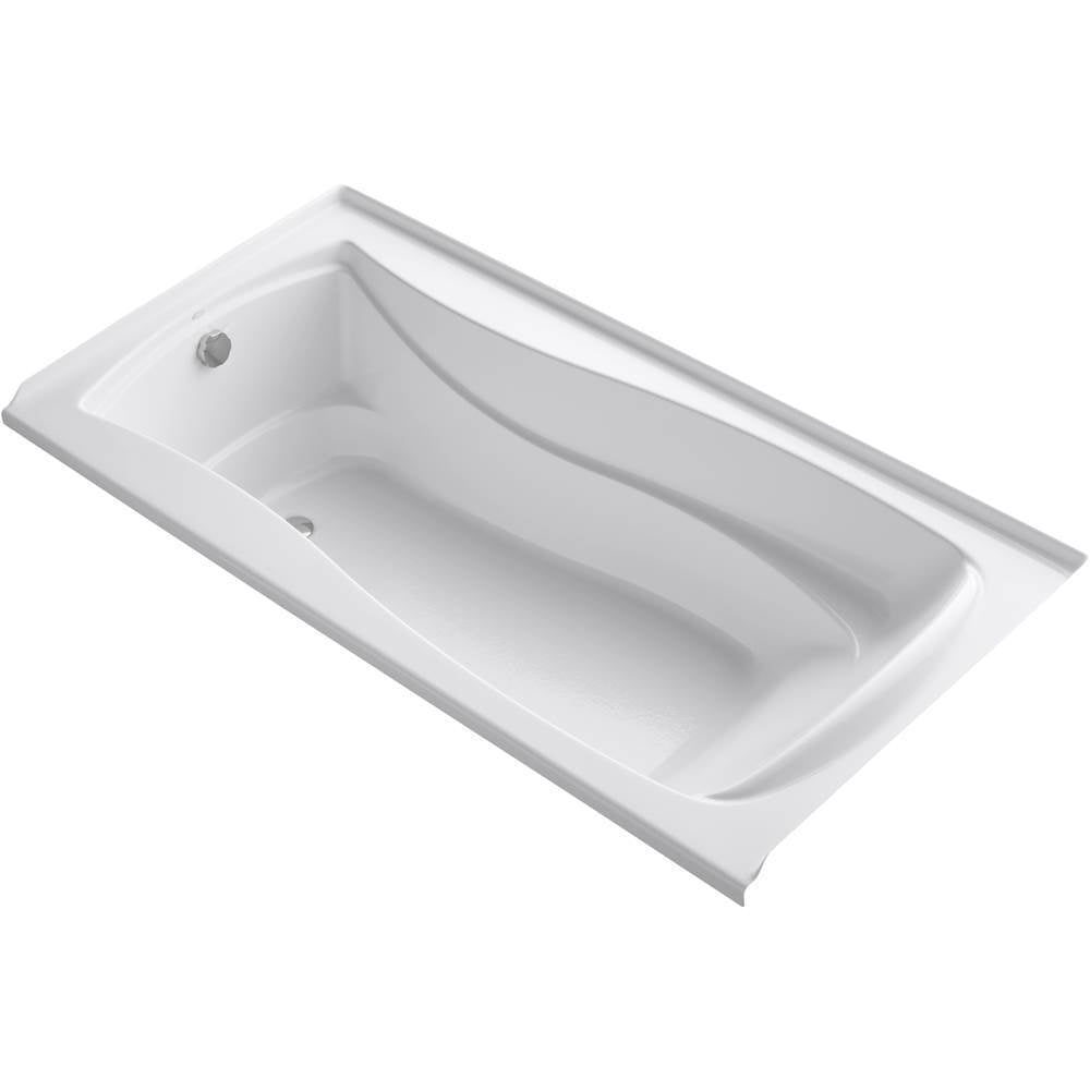 Mariposa  60" x 36" alcove Heated BubbleMassage air bath, left drain