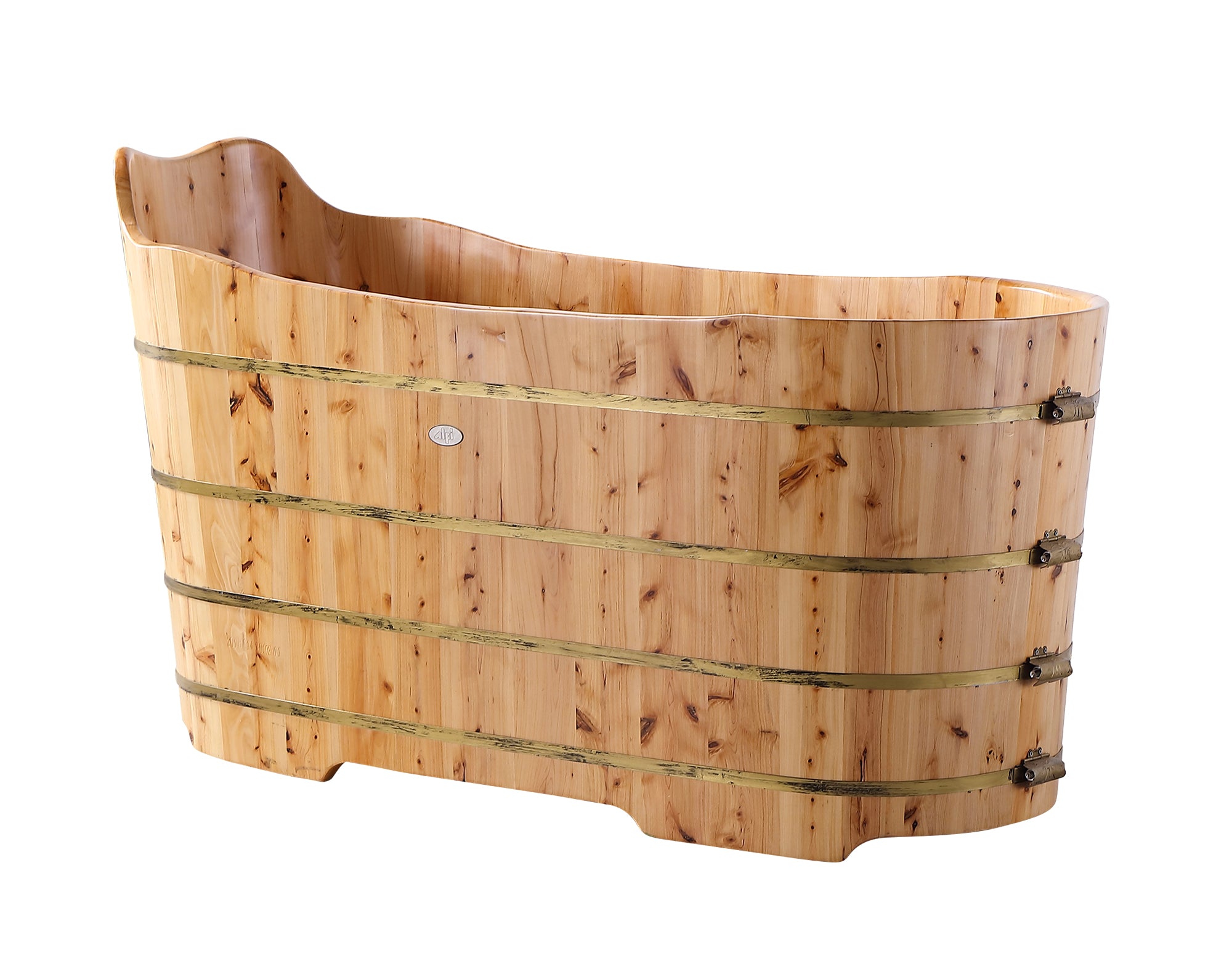 Cedar Wood Bathtub With Bench