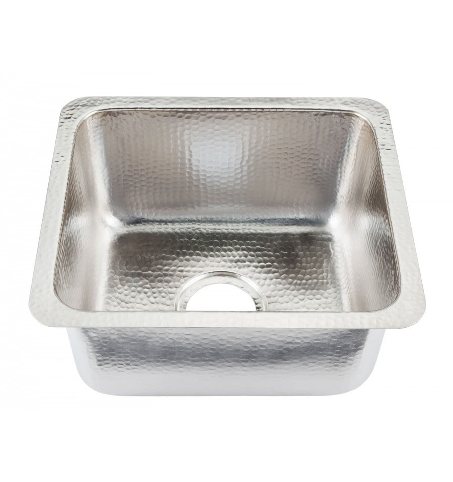 Thompson Traders KPU-1715BRN Rivera Bar Sink in Nickel
(Hammered)
