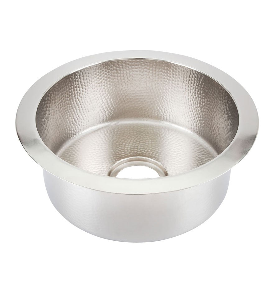 Thompson Traders PU-1708BRN De La Cruz Bar Sink in Nickel
(Hammered)