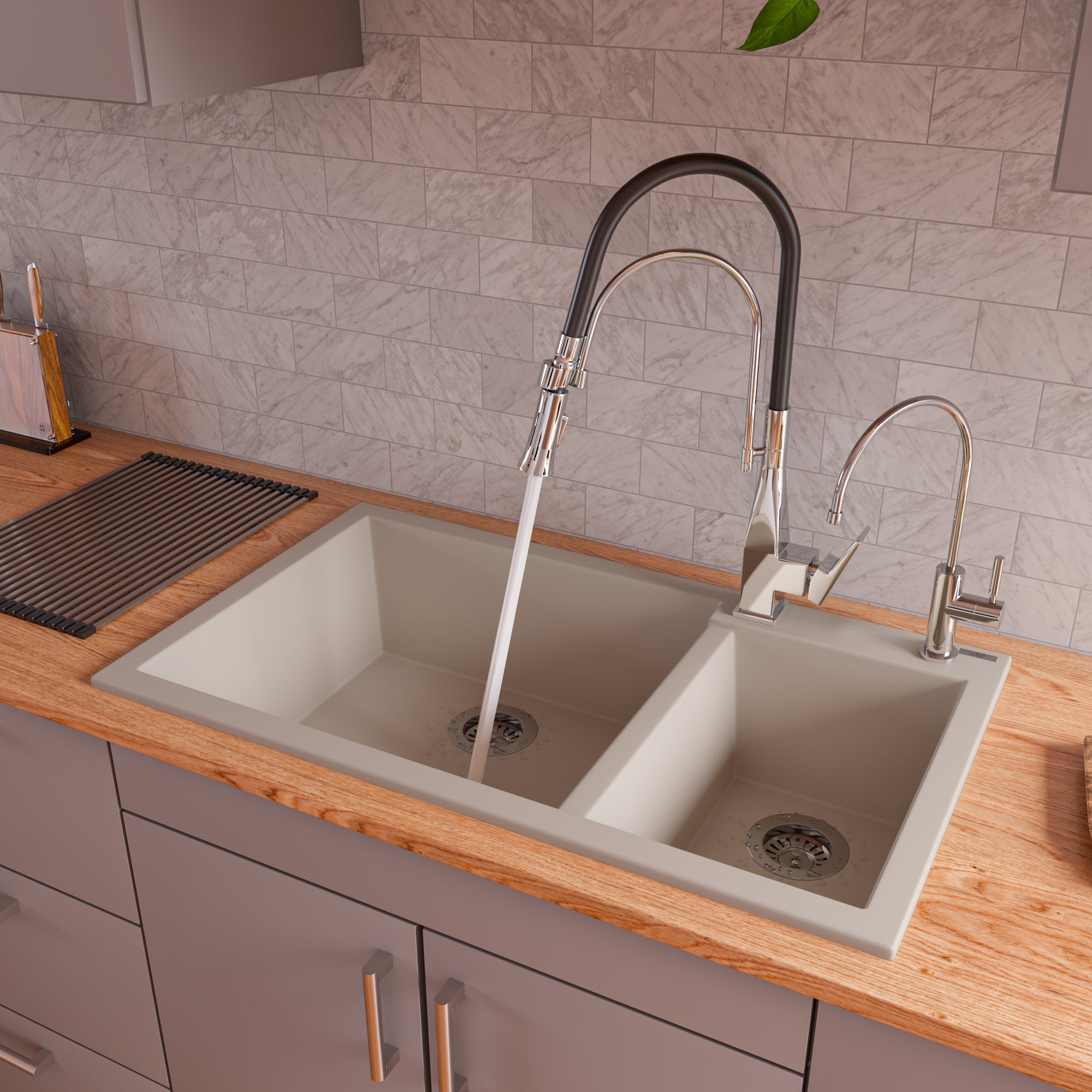 Bowl Drop In Granite Composite Kitchen Sink