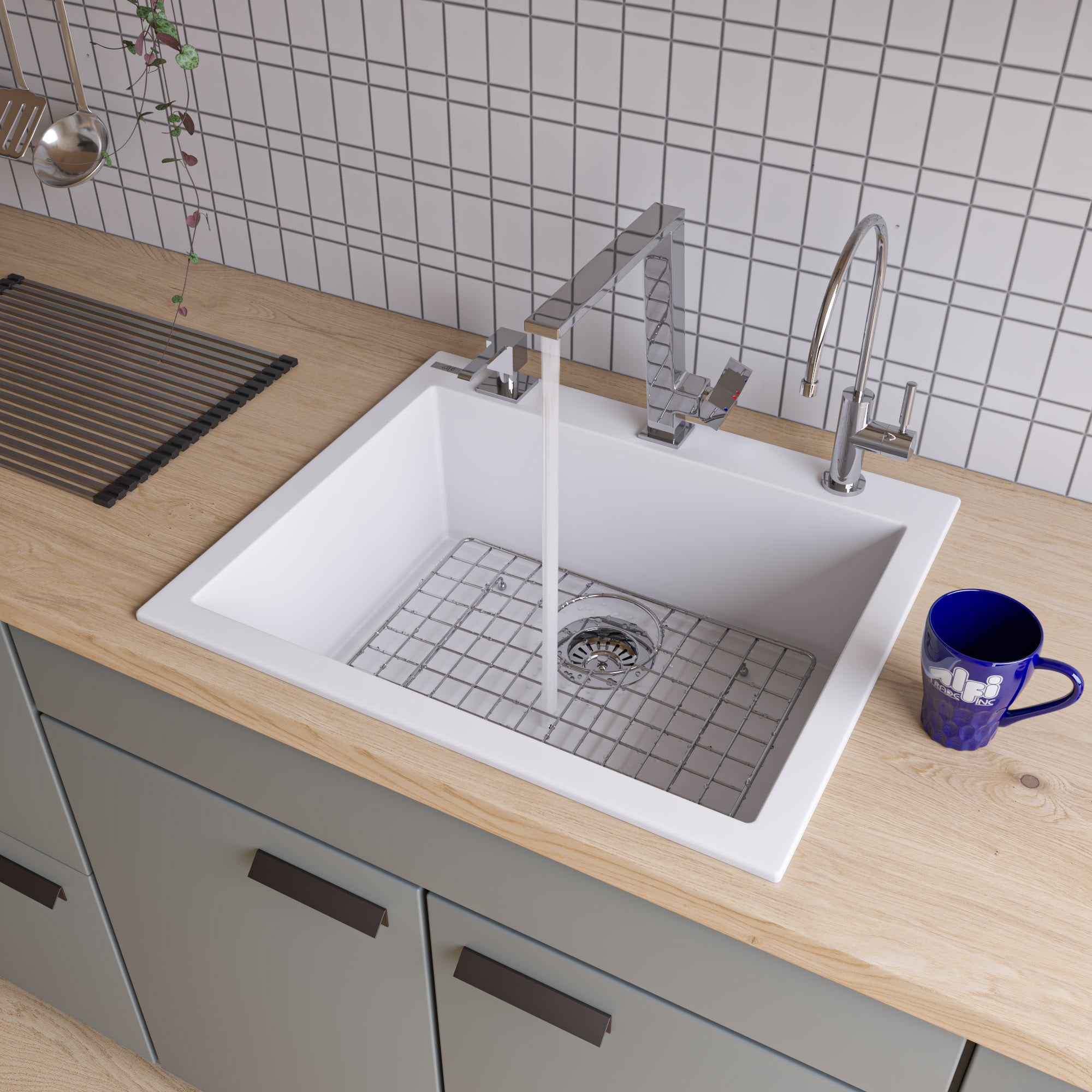 Single Bowl Granite Composite Kitchen Sink